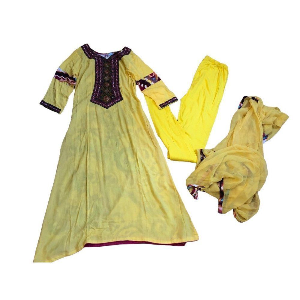 3 pc indian pakistani dress shalwar kameez size small